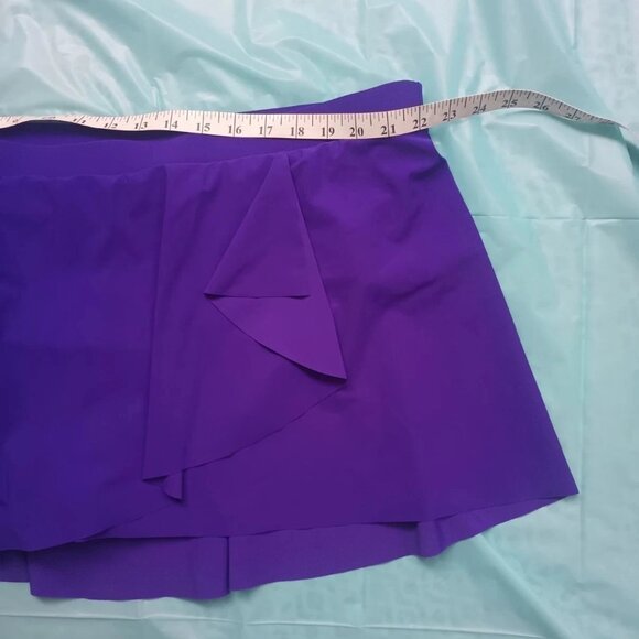 Profile Swim Skirt 24W Built in Panty 3x Plus Size Swim Bottoms Purple/Blue - Picture 5 of 9